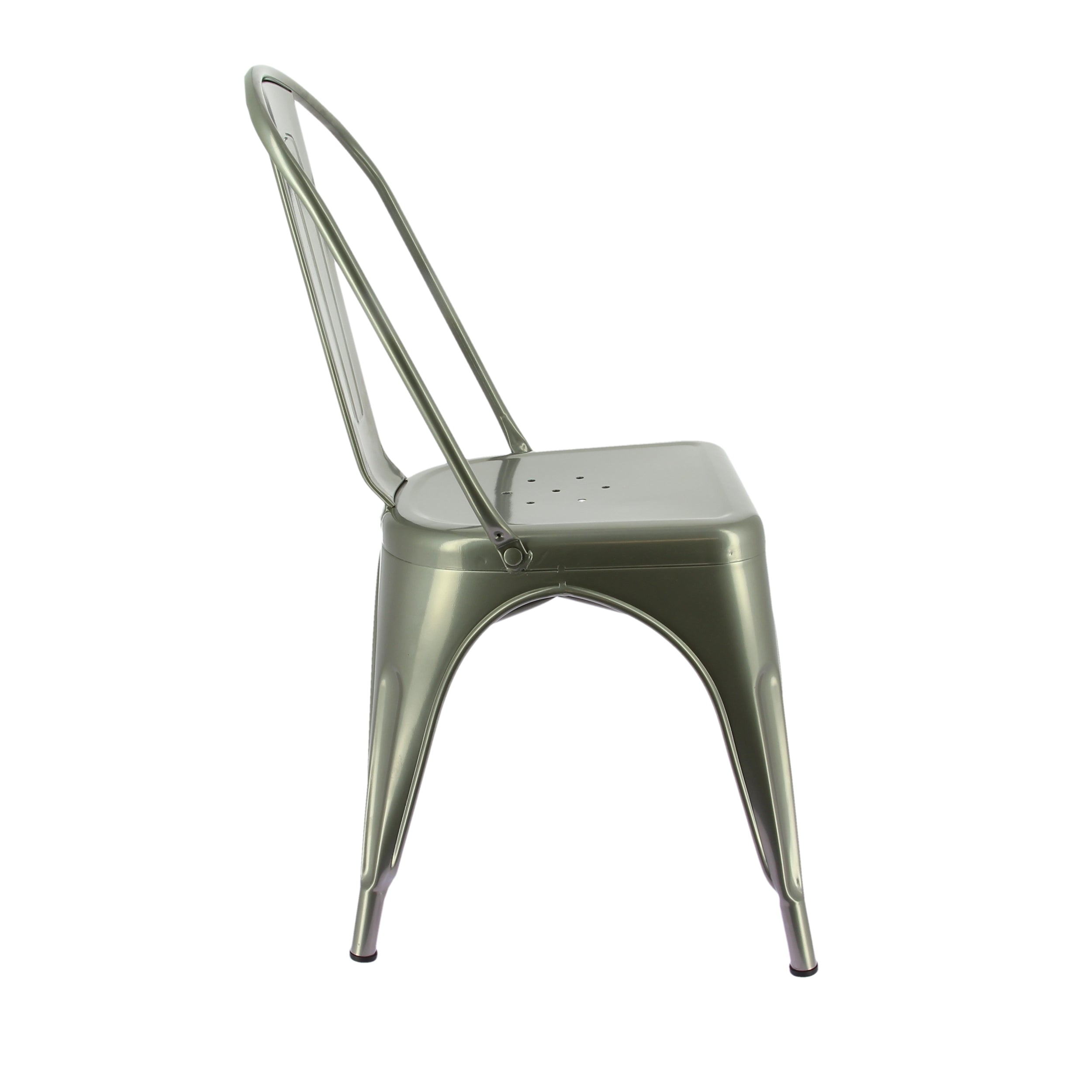 Chaise restaurant métal Chicago GRIS METAL | 4 Unité(s)