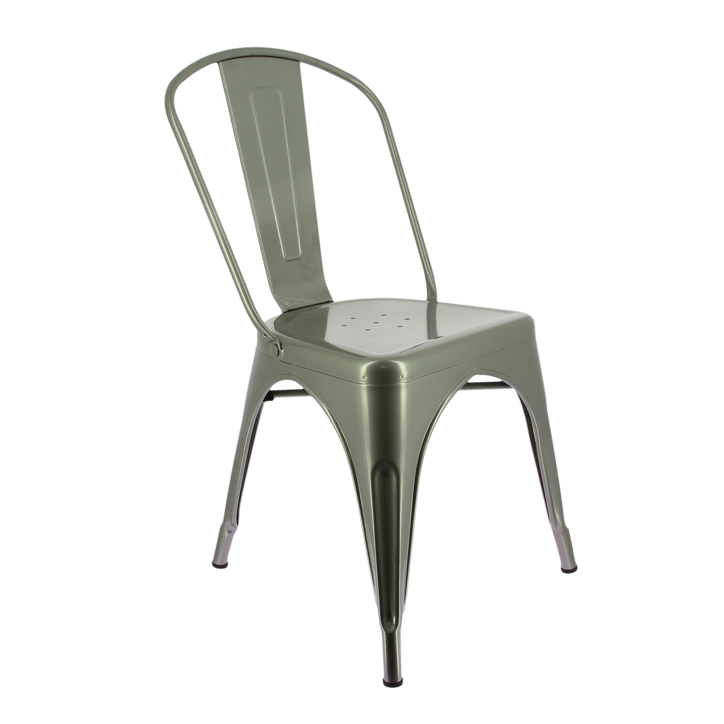 Chaise restaurant métal Chicago GRIS METAL | 4 Unité(s)