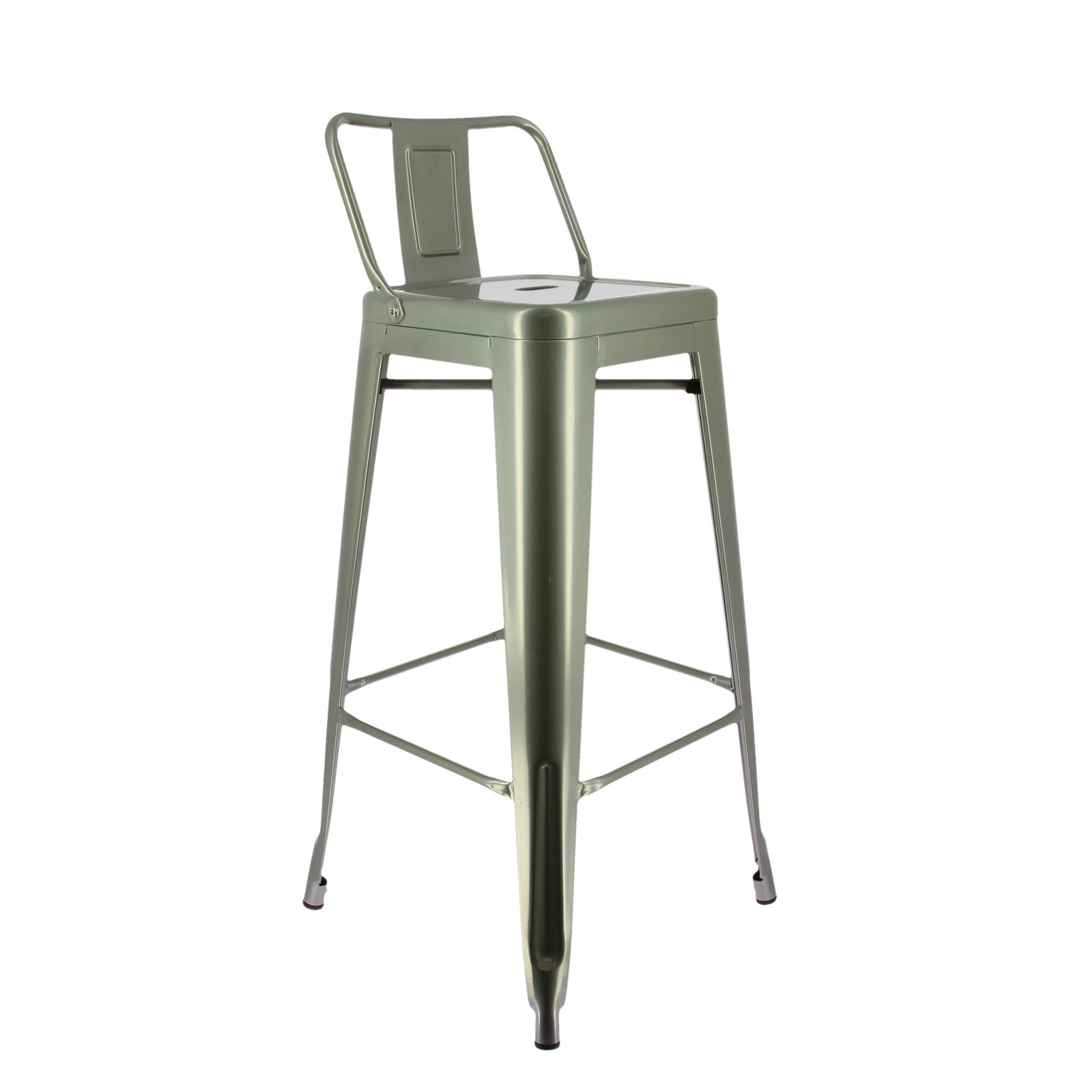 Chaise haute de restaurant métal Chicago GRIS METAL | 4 Unité(s)