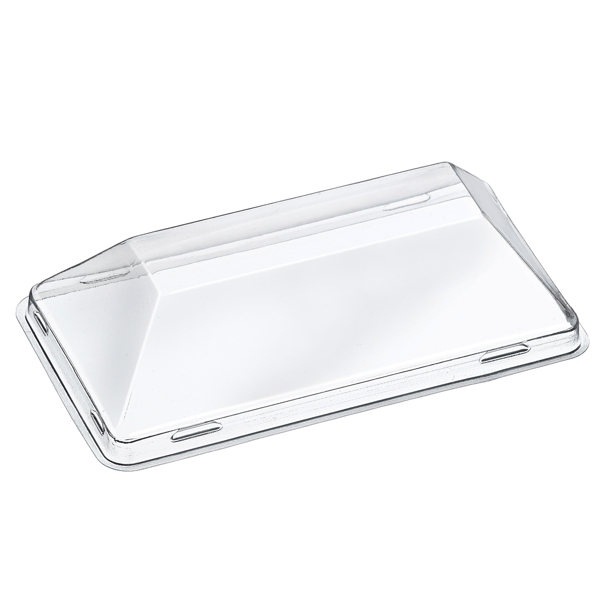 Couvercle RPET pour assiette Fluid' 130x65x10 mm | 200 Unité(s)