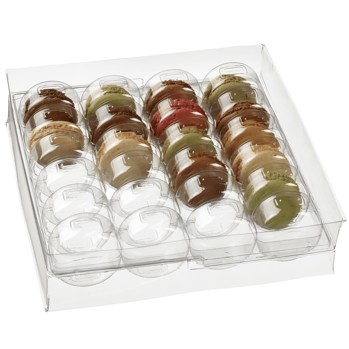 Calage 24 macarons transparent | 192 Unité(s)