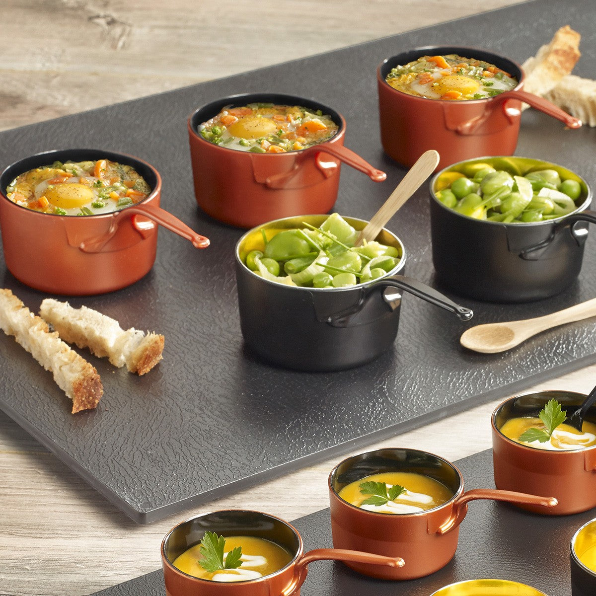 Casserole Eskoffié noire/dorée 50 ml | 240 Unité(s)