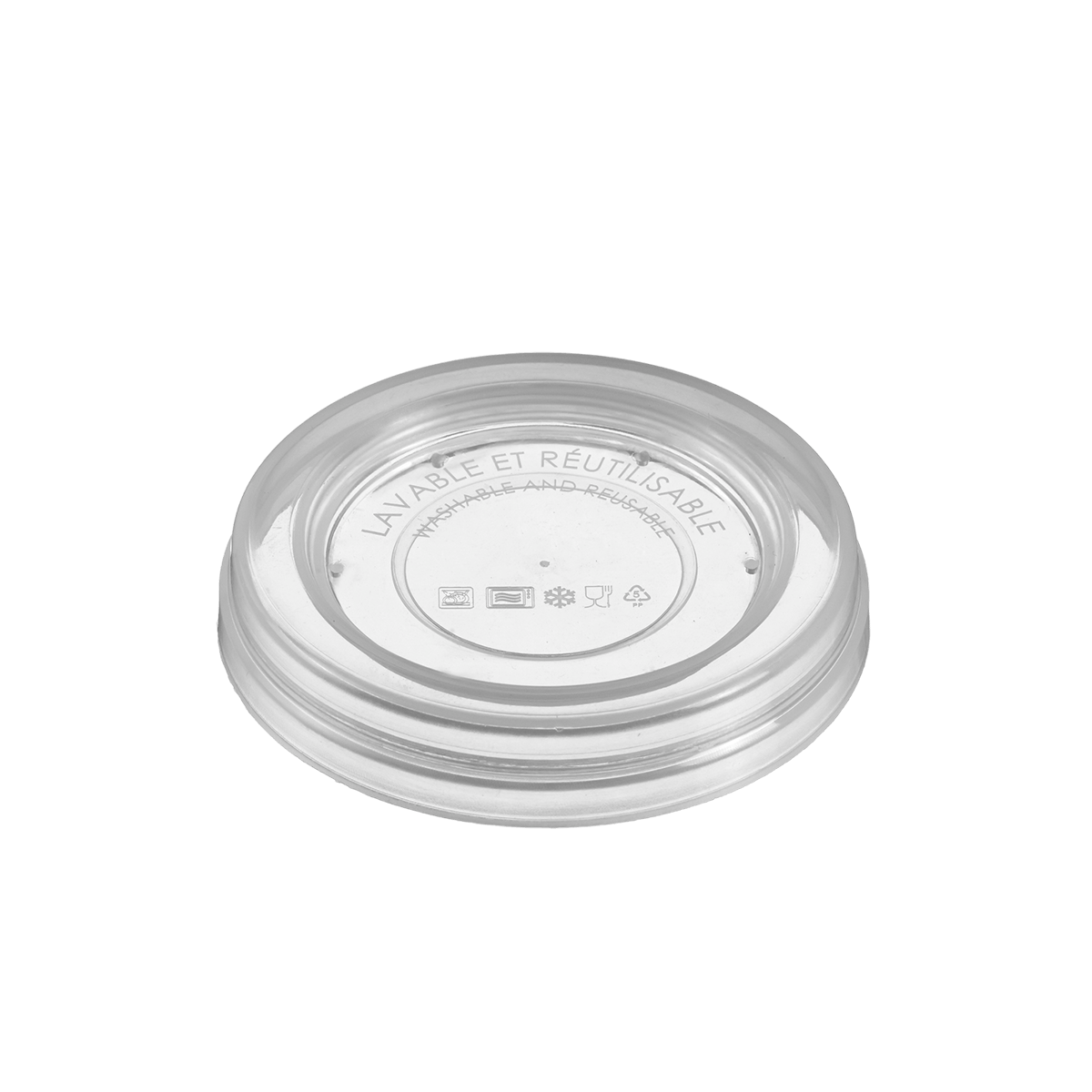 Couvercle PP pour pot Authentik en SAN 140 ml | 200 Unité(s)
