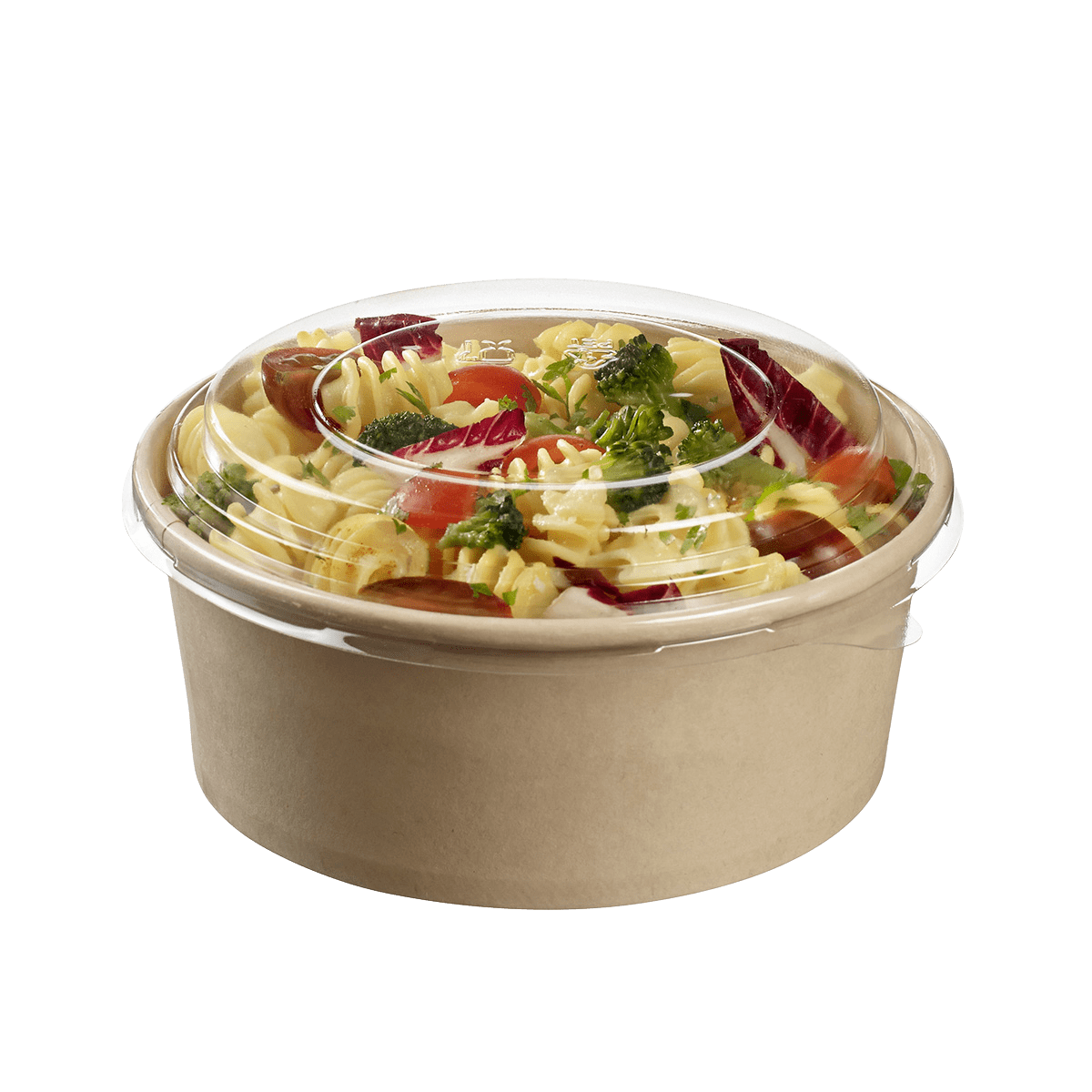 Saladier rond fibre de bambou + couvercle 750 ml | 250 Unité(s)