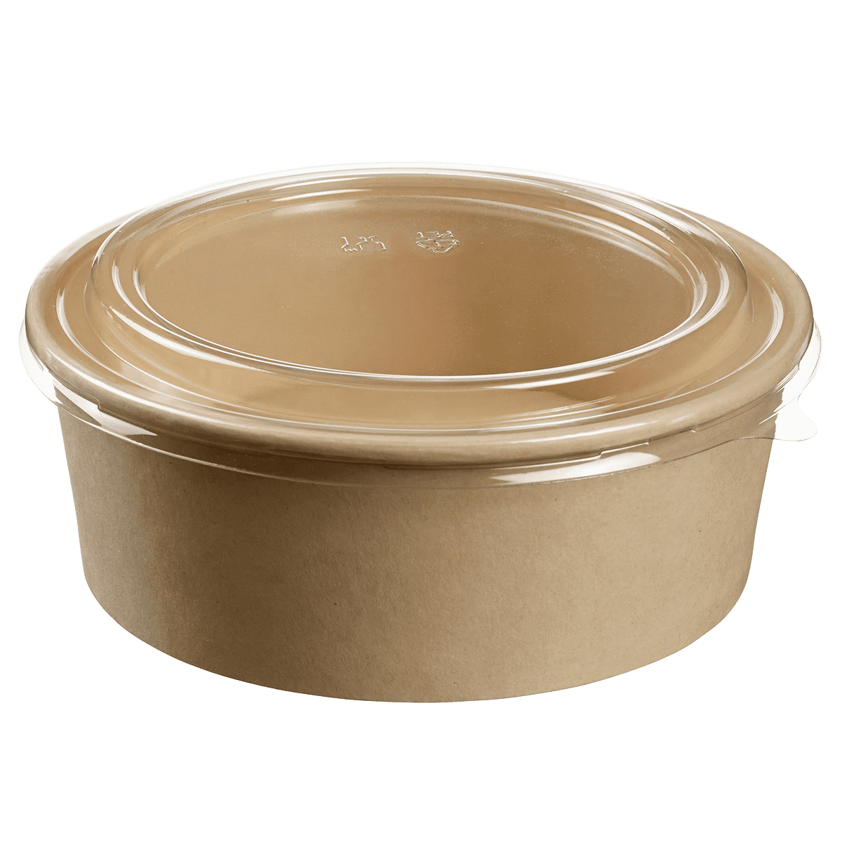 Saladier rond fibre de bambou + couvercle 1300 ml | 200 Unité(s)