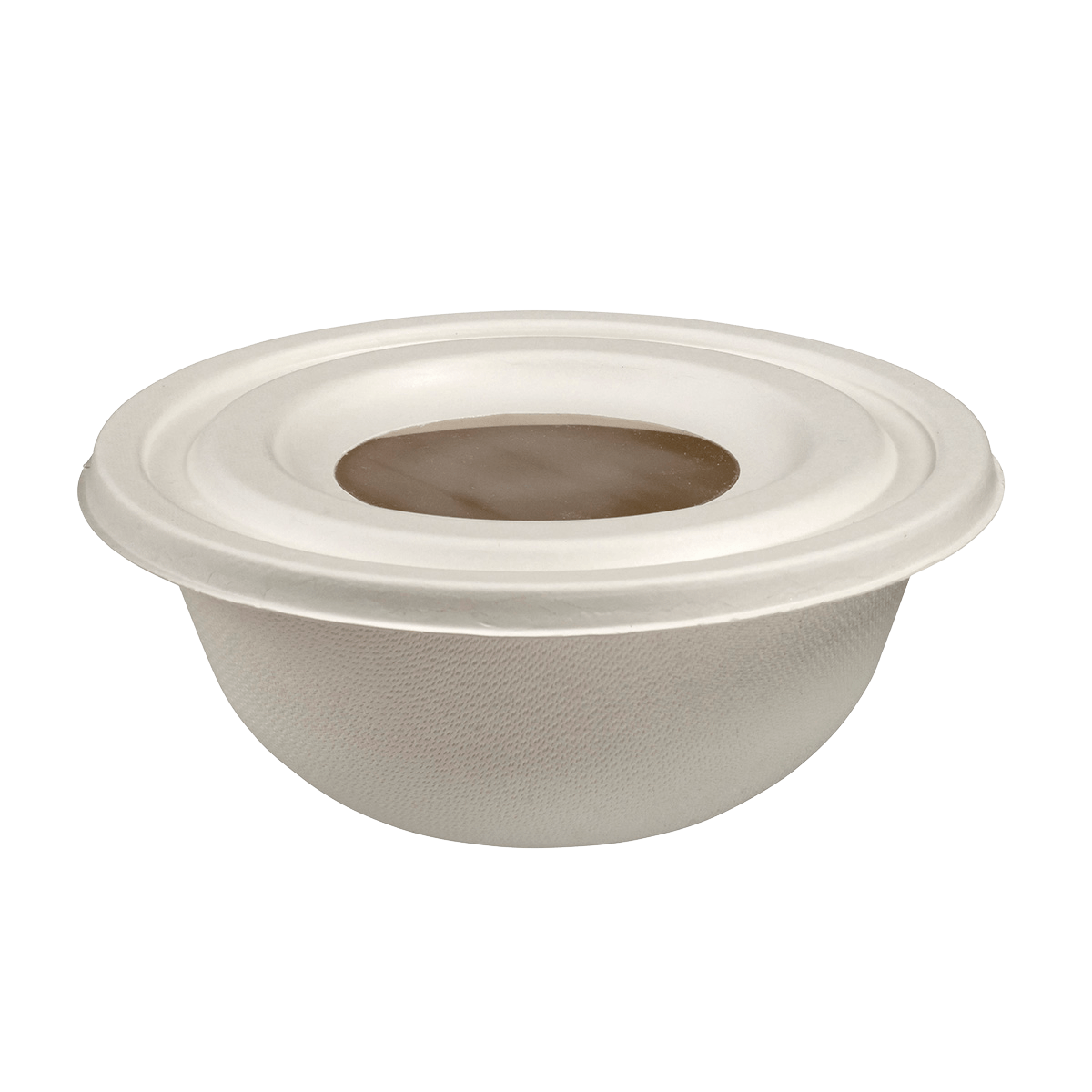 Couvercle pulpe de canne avec fenêtre pour bol Ming 1000 ml | 400 Unité(s)