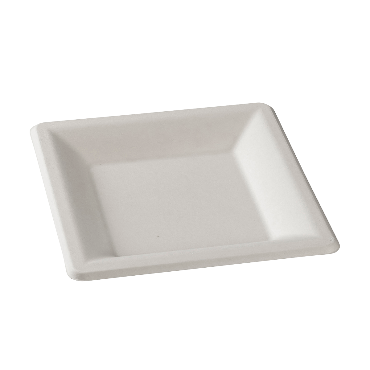 Assiette carrée pulpe de canne 200x200 mm | 500 Unité(s)