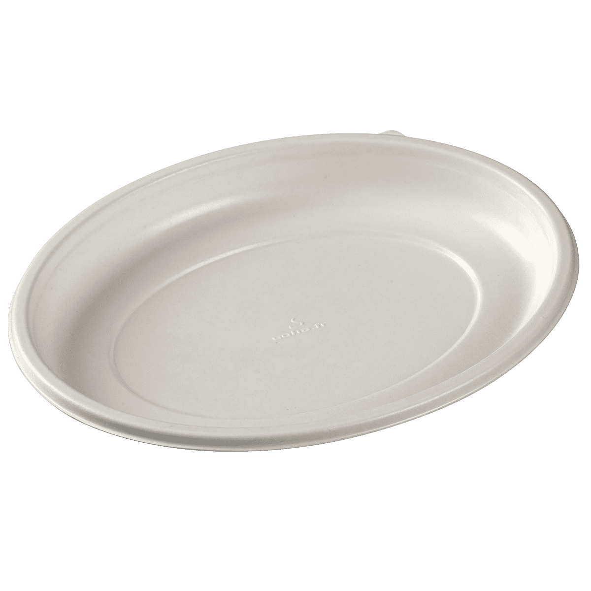 Assiette Galaxie ovale pulpe de canne 220x160x22 mm | 200 Unité(s)