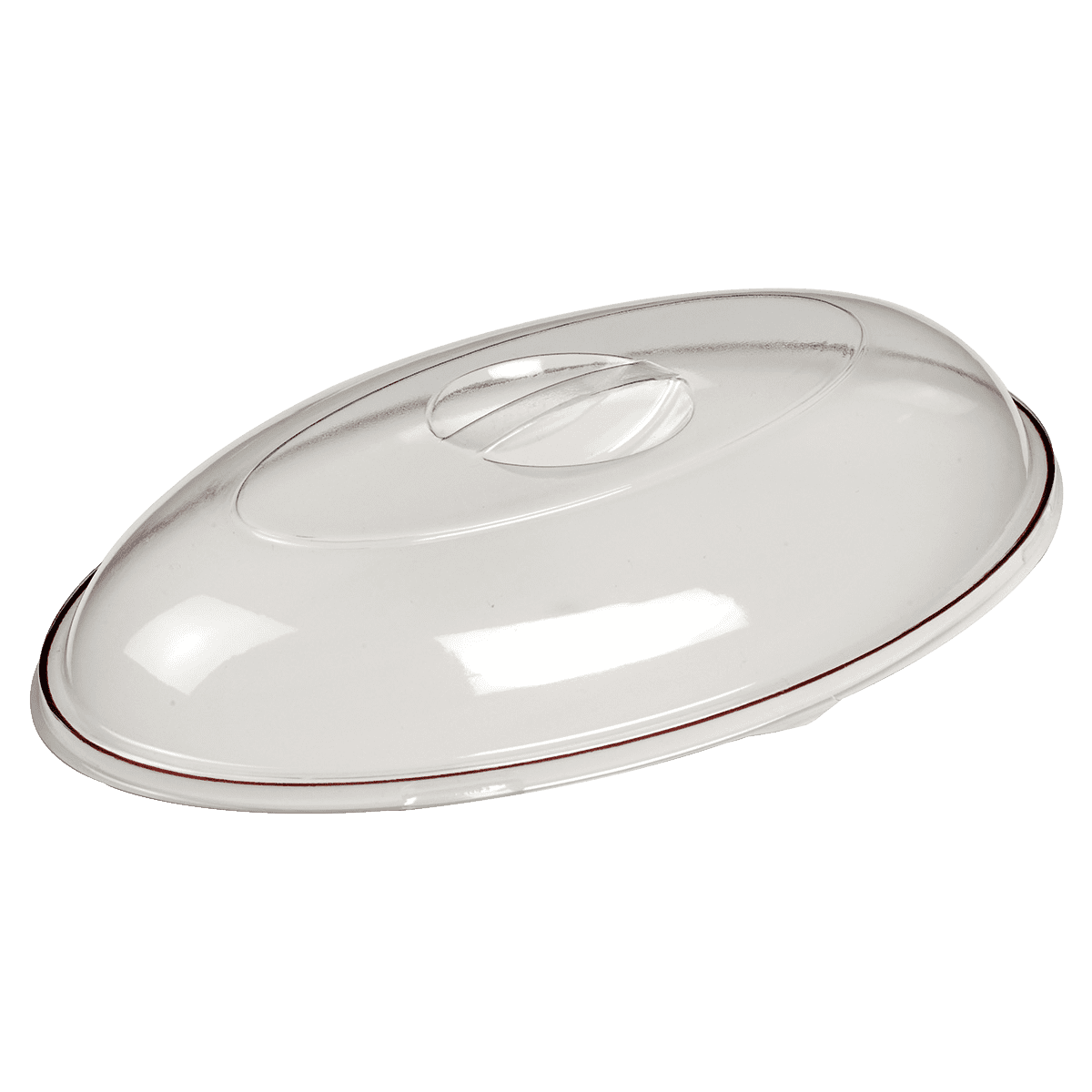 Couvercle transparent pour assiette GALAXIE ovale pulpe de canne | 400 Unité(s)