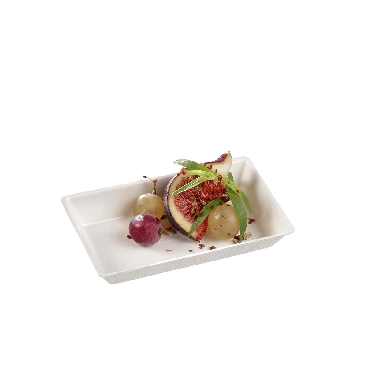 Assiette Quartz pulpe de canne 100x60 mm | 400 Unité(s)