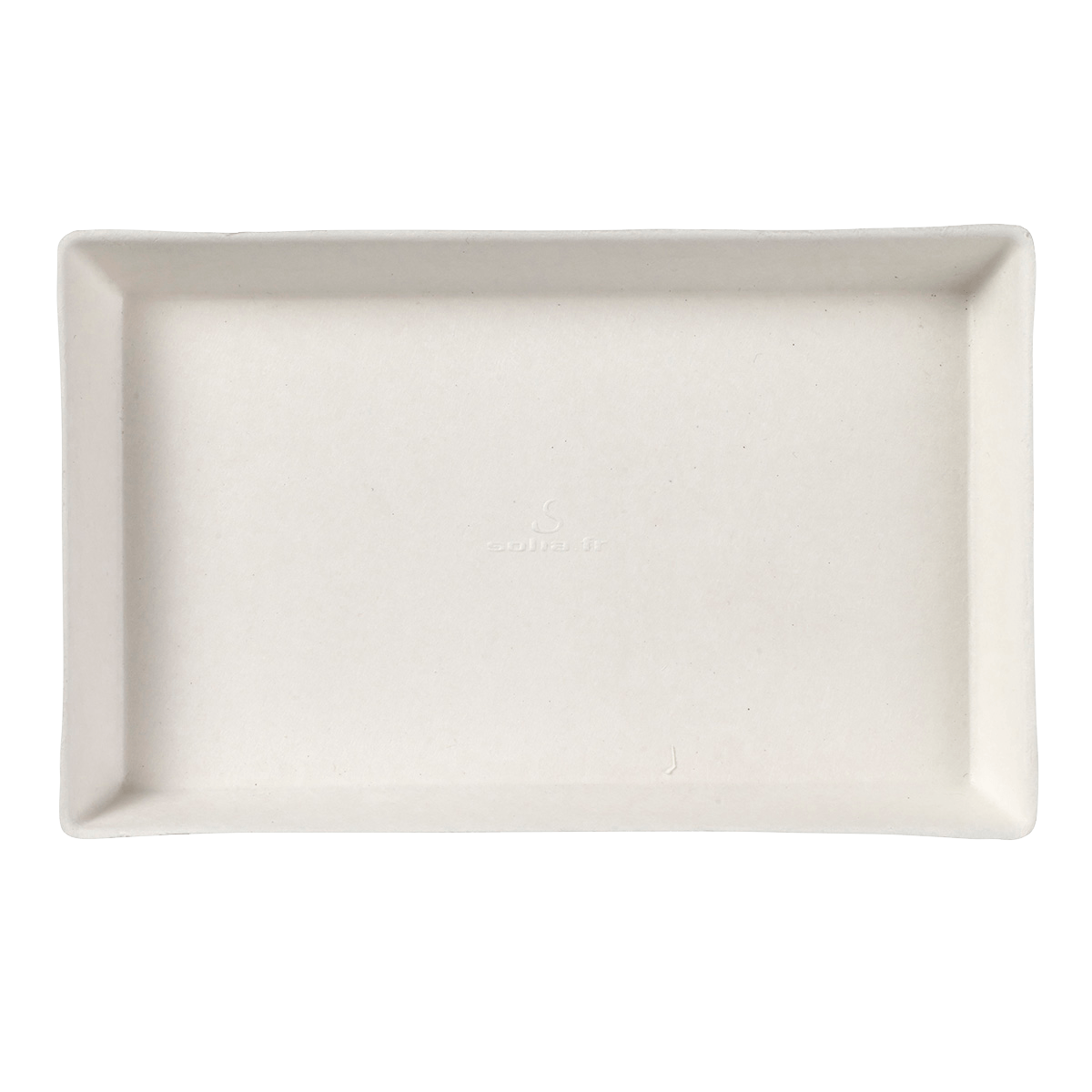 Assiette Quartz pulpe de canne avec lamination 160x100 mm | 200 Unité(s)