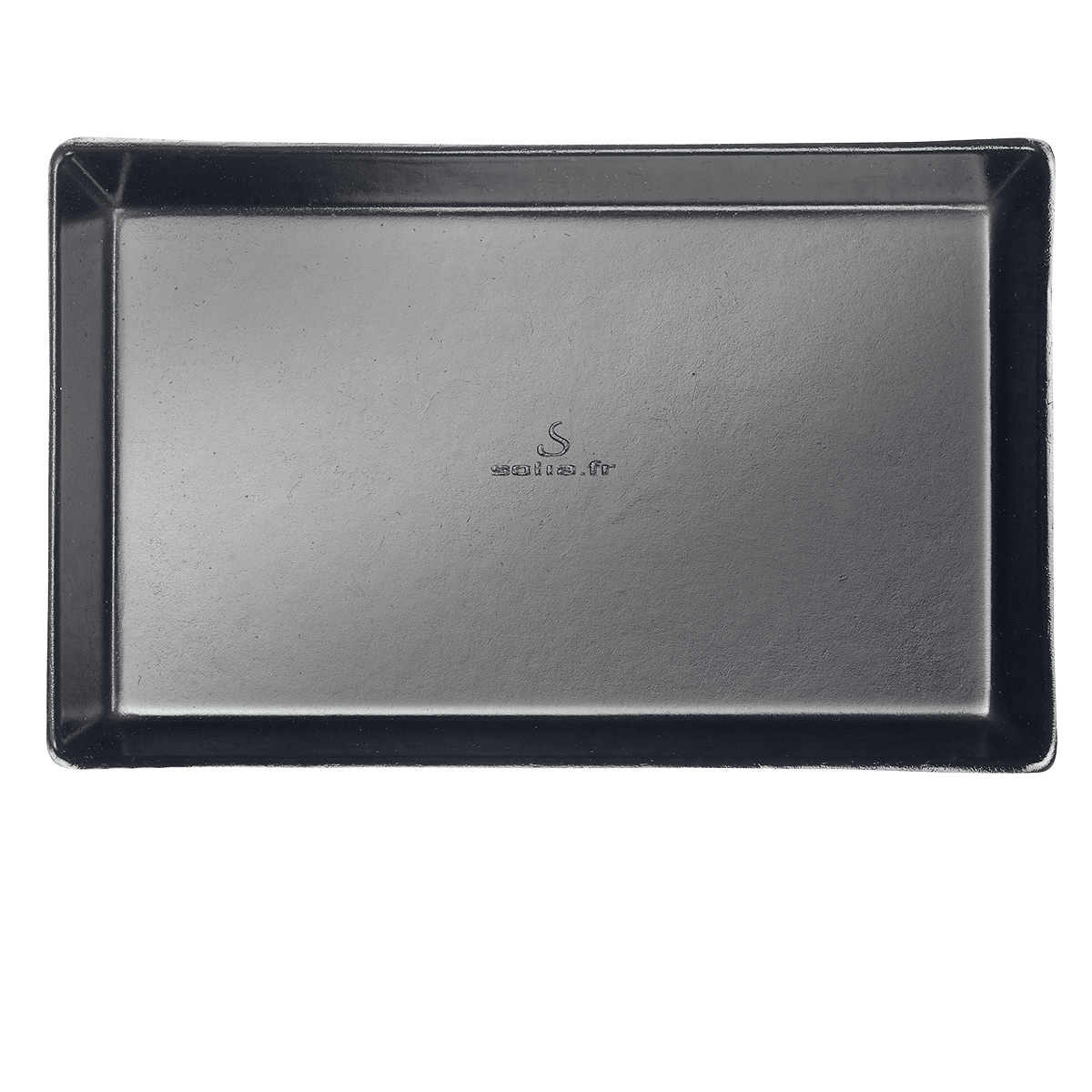 Assiette Quartz pulpe de canne avec lamination noire 160x100 mm | 200 Unité(s)