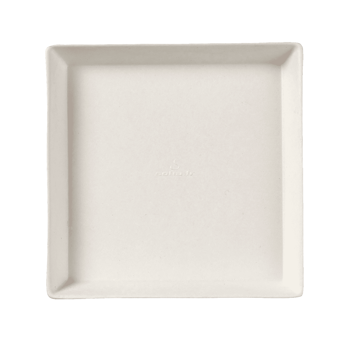 Assiette Quartz pulpe de canne avec lamination 130x130 mm | 200 Unité(s)