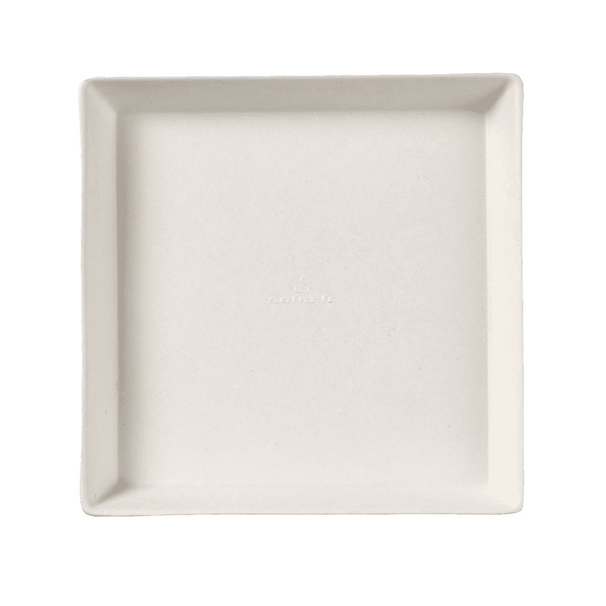Assiette Quartz pulpe de canne 130x130 mm | 200 Unité(s)