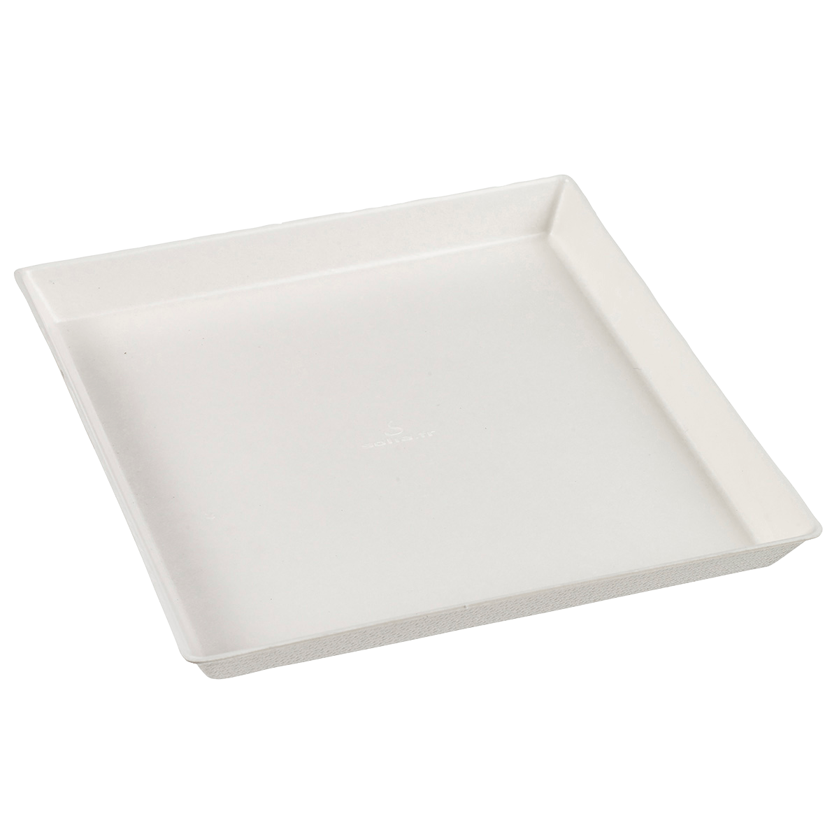 Assiette Quartz pulpe de canne avec lamination 160x160 mm | 200 Unité(s)