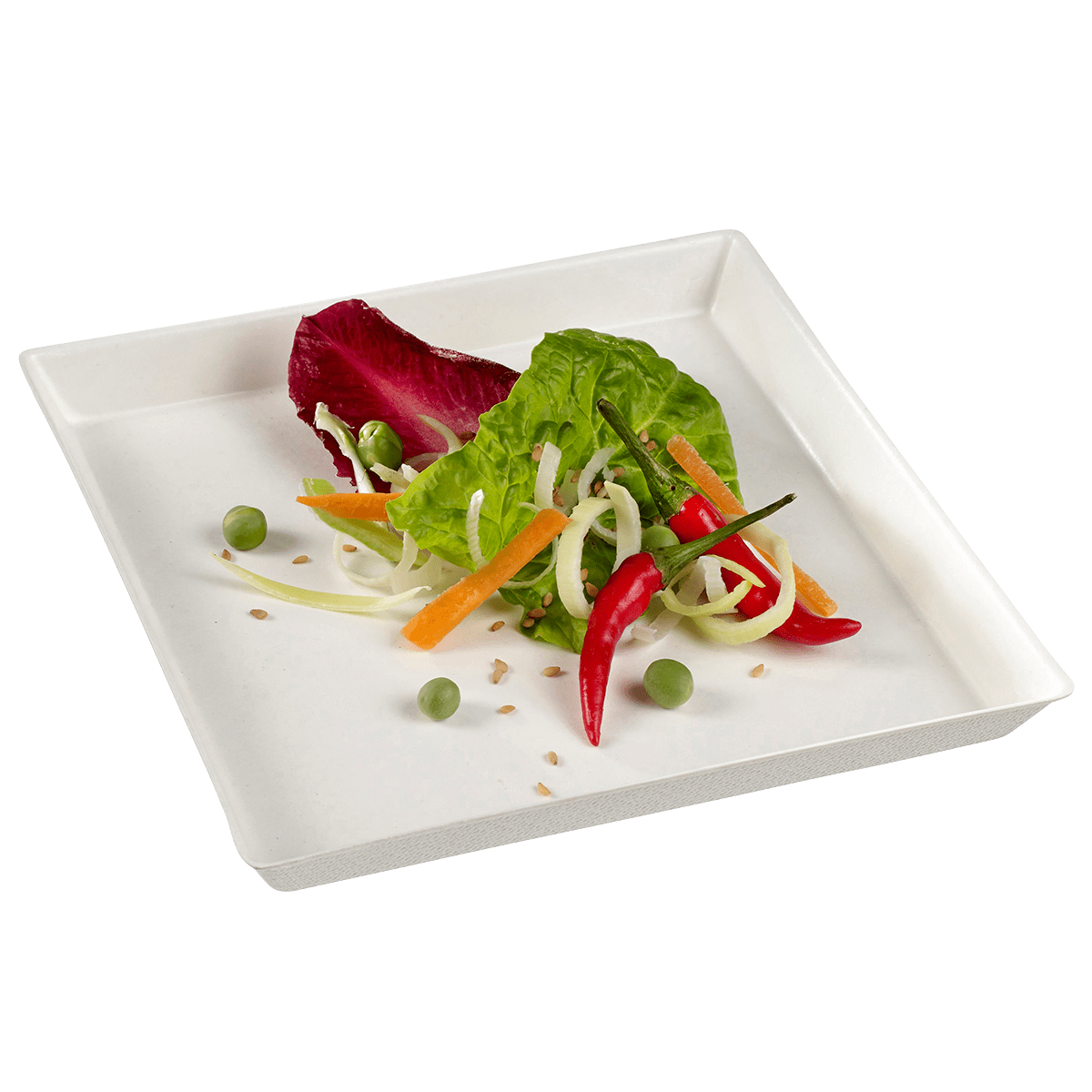 Assiette Quartz pulpe de canne 160x160 mm | 200 Unité(s)