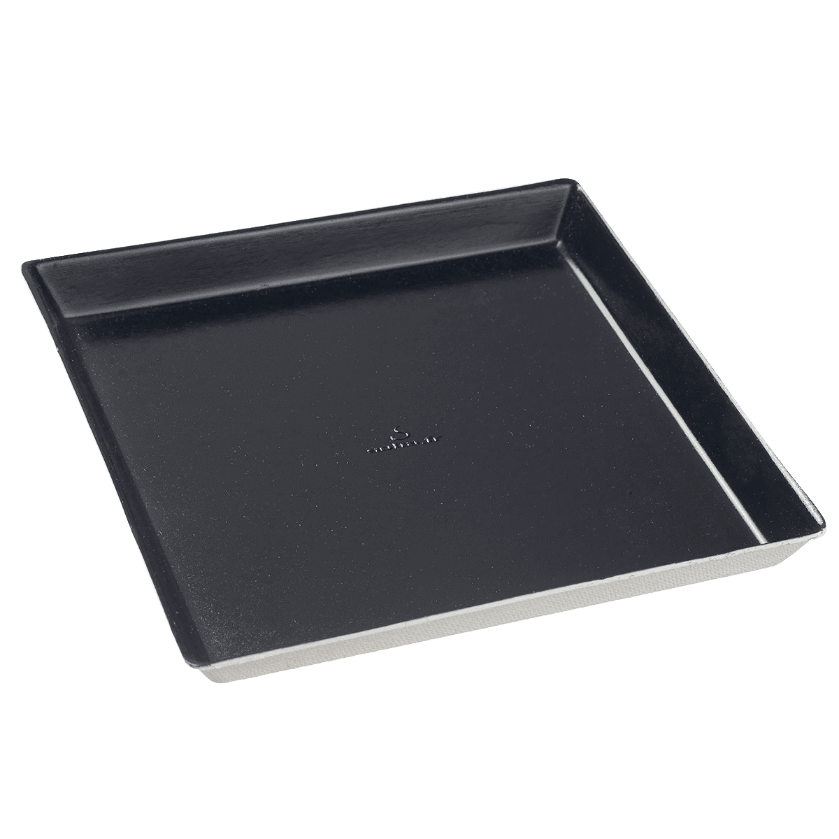 Assiette Quartz pulpe de canne avec lamination noire 160x160 mm | 200 Unité(s)