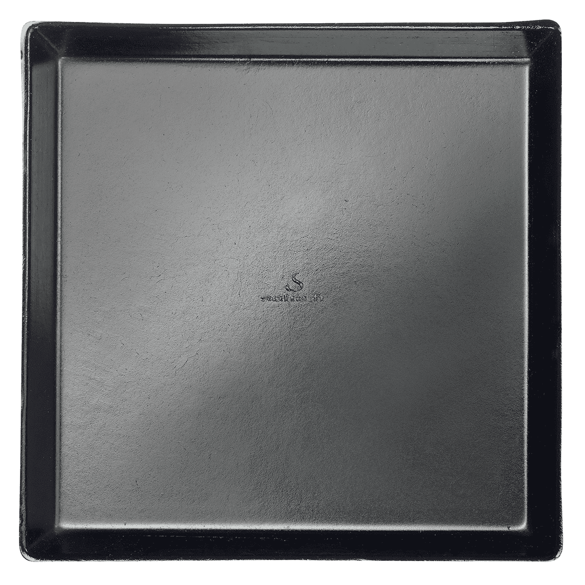 Assiette Quartz pulpe de canne avec lamination noire 160x160 mm | 200 Unité(s)