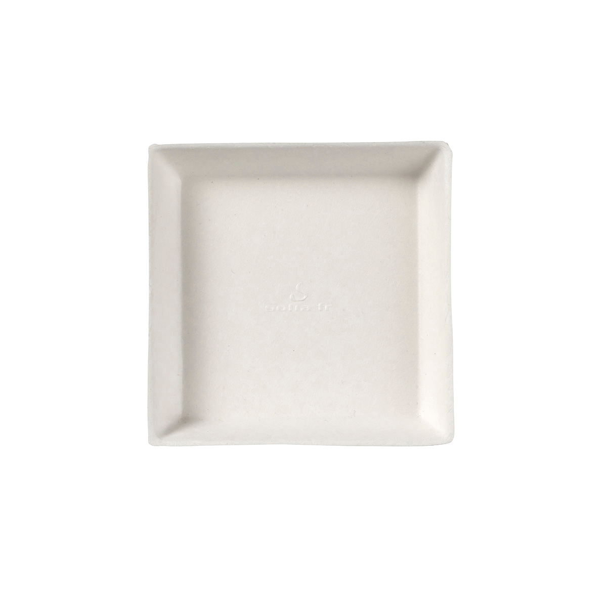 Assiette Quartz pulpe de canne 90x90 mm | 400 Unité(s)