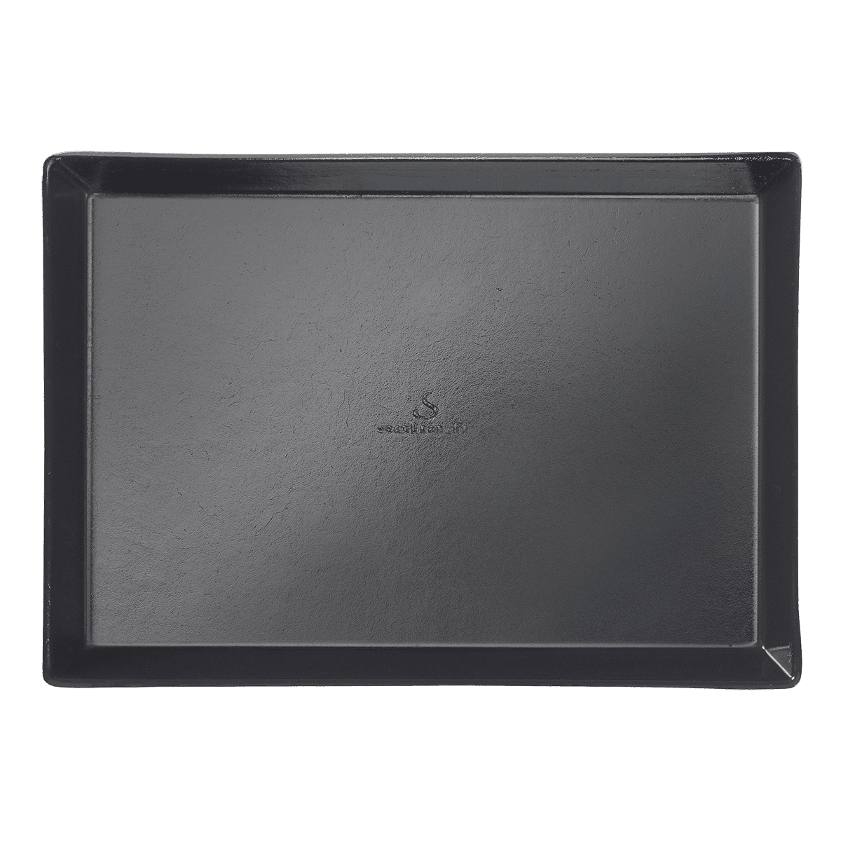 Assiette Quartz pulpe de canne avec lamination noire 185x130 mm | 200 Unité(s)