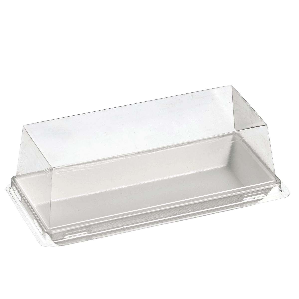 Couvercle RPET pour assiette Quartz pulpe de canne 110x60mm | 200 Unité(s)