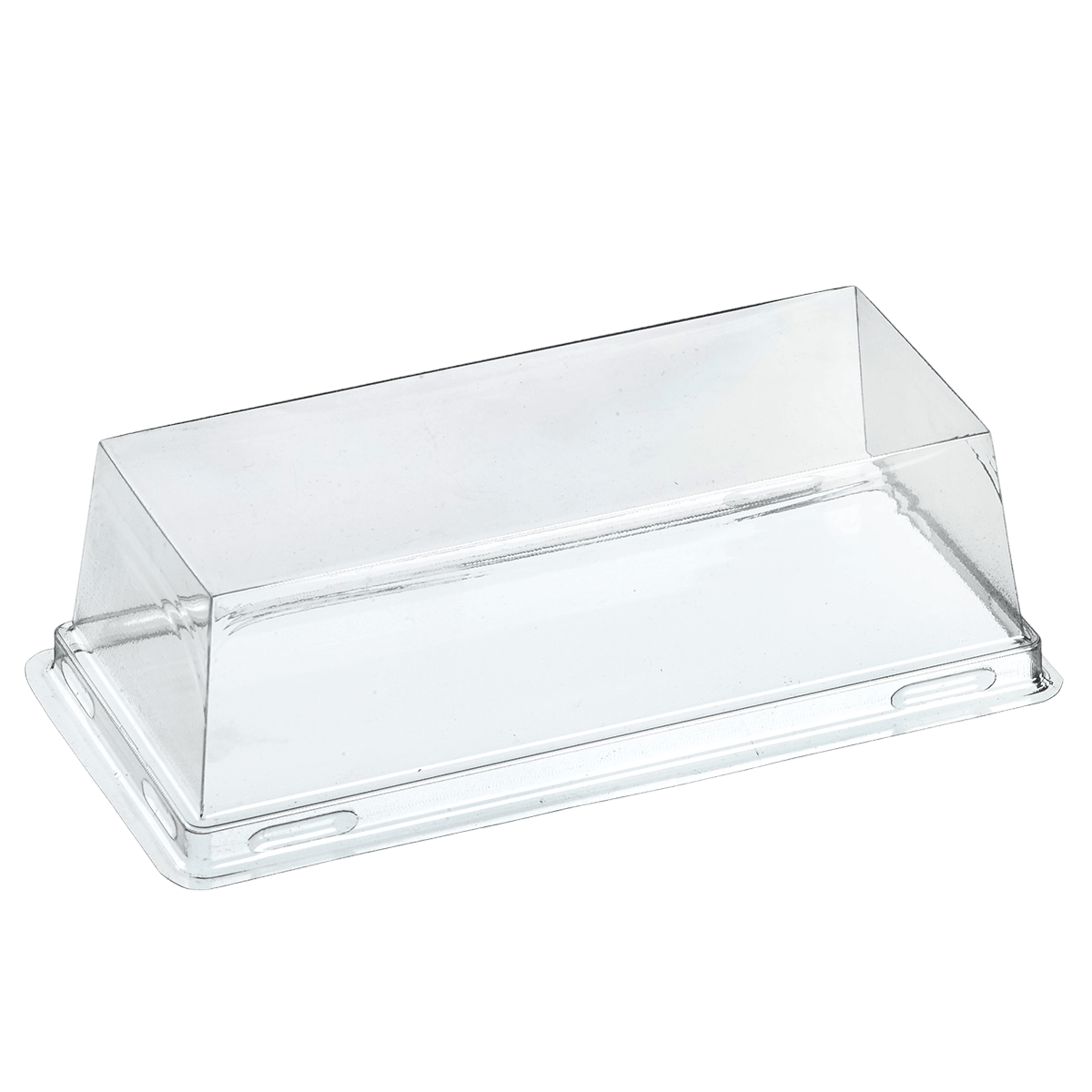 Couvercle RPET pour assiette Quartz pulpe de canne 110x60mm | 200 Unité(s)