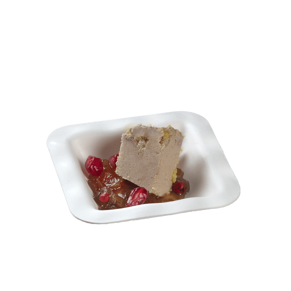 Verrine Pasta Raviole carrée pulpe de canne 26 ml | 2000 Unité(s)