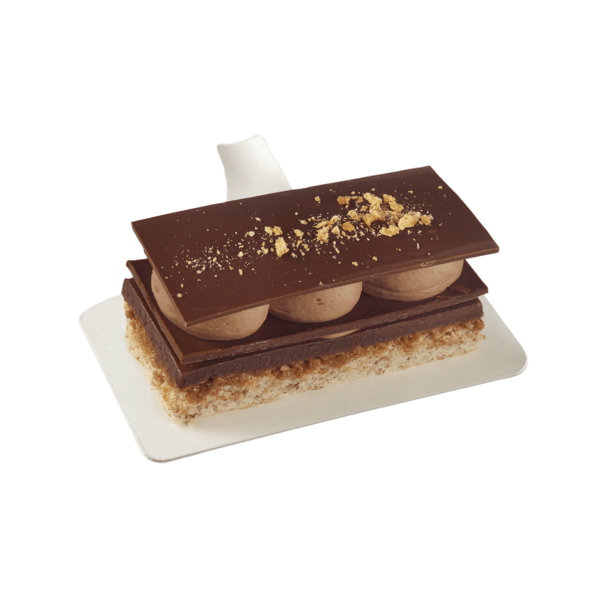 Support à pâtisserie pulpe de canne Palet' rectangle 100x55 mm | 1000 Unité(s)