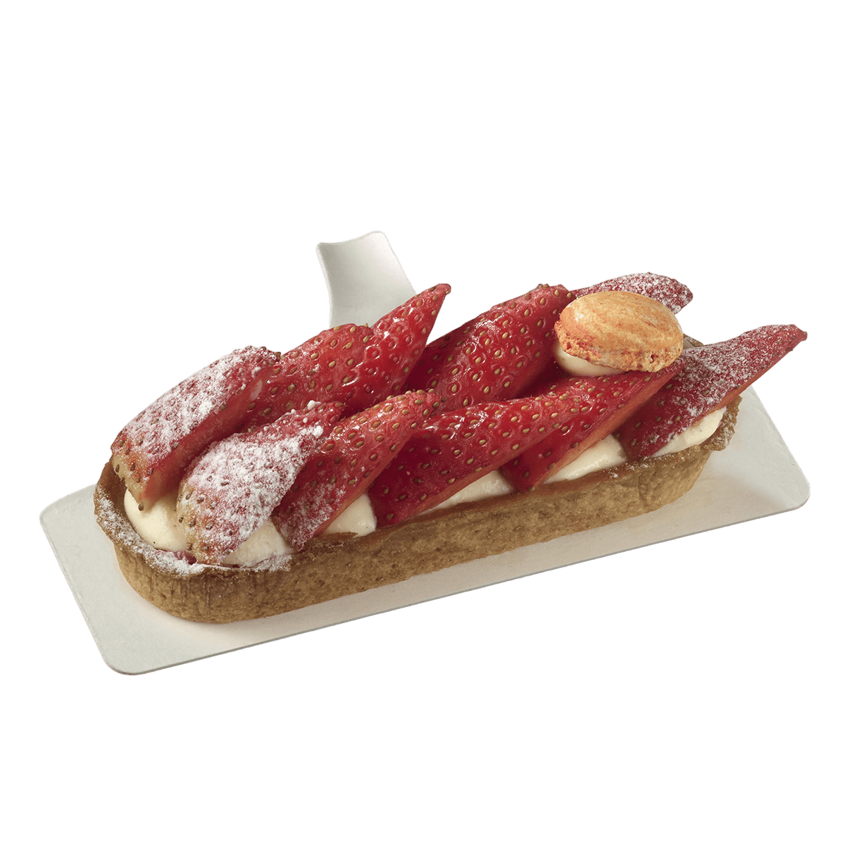Support à pâtisserie pulpe de canne Palet' rectangle 130x45 mm | 1000 Unité(s)