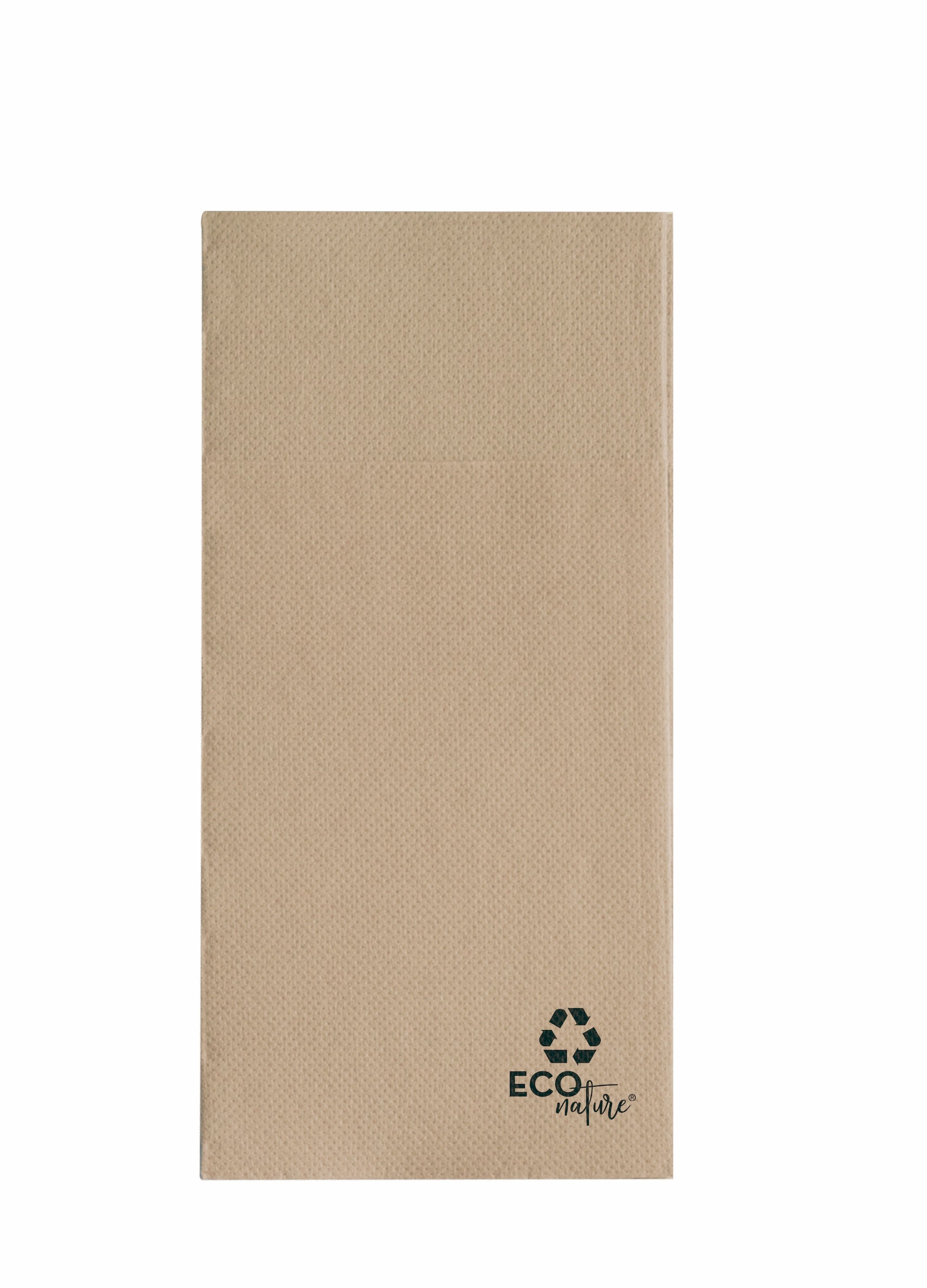 Serviettes Kangourous recyclées Pointe à Pointe 40x40 cm |Carton de 960 unités