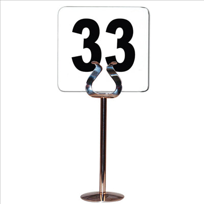 NUMÉRO DE TABLE DU 1 AU 50 10,2 CM BLANC PLASTIQUE (1 UNITÉ)