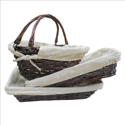 PANIER 35x25x9 CM PRUNE OSIER (20 UNITÉS)