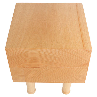 ÉLÉVATEUR 15,25x15,25x17,5 CM NATUREL BOIS (1 UNITÉ)