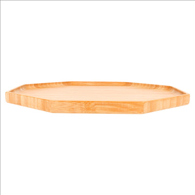 PLATEAU OCTOGONAL 28x28x1,7 CM BAMBOU (1 UNITÉ)