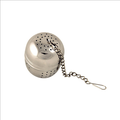 BOULE À THÉ 4x5,5 CM ARGENTE INOX (1 UNITÉ)