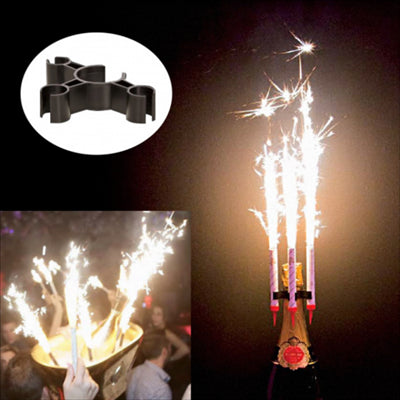 CLIP BOUTEILLE POUR 3 BENGALES 112.71 NOIR ABS (5 UNITÉ)