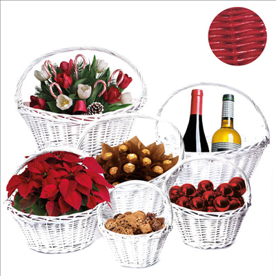 6 U. CORBEILLE POUR LOTS ROUGE OSIER (1 UNITÉ)