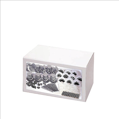 COTILLON 20 PERSONNES "STRIPS" 29x25x48 CM ASSORTI (1 UNITÉ)