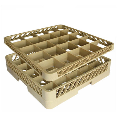 SUPPLÉMENT CASIER DE 25 COMPARTIMENTS 50x50x4,5 CM BEIGE PP (1 UNITÉ)