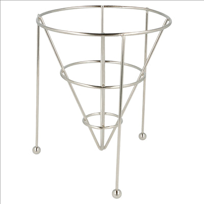 BASKET STACKABLE 12,7x15,24 CM ARGENTE INOX (12 UNITÉS)