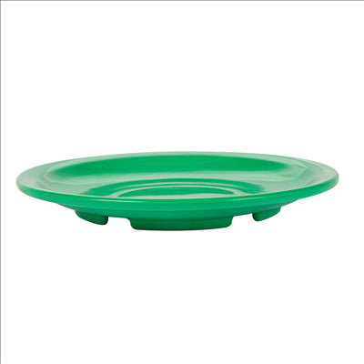SOUCOUPES CAFÉ Ø 13,8 CM VERT MÉLAMINE (12 UNITÉS)