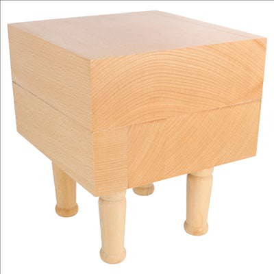 ÉLÉVATEUR 15,25x15,25x17,5 CM NATUREL BOIS (1 UNITÉ)