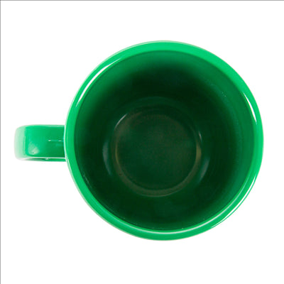TASSES À CAFÉ 240 ML Ø 8x9 CM VERT MÉLAMINE (12 UNITÉS)