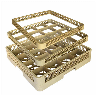 SUPPLÉMENT CASIER DE 16 COMPARTIMENTS 50x50x4,5 CM BEIGE PP (1 UNITÉ)