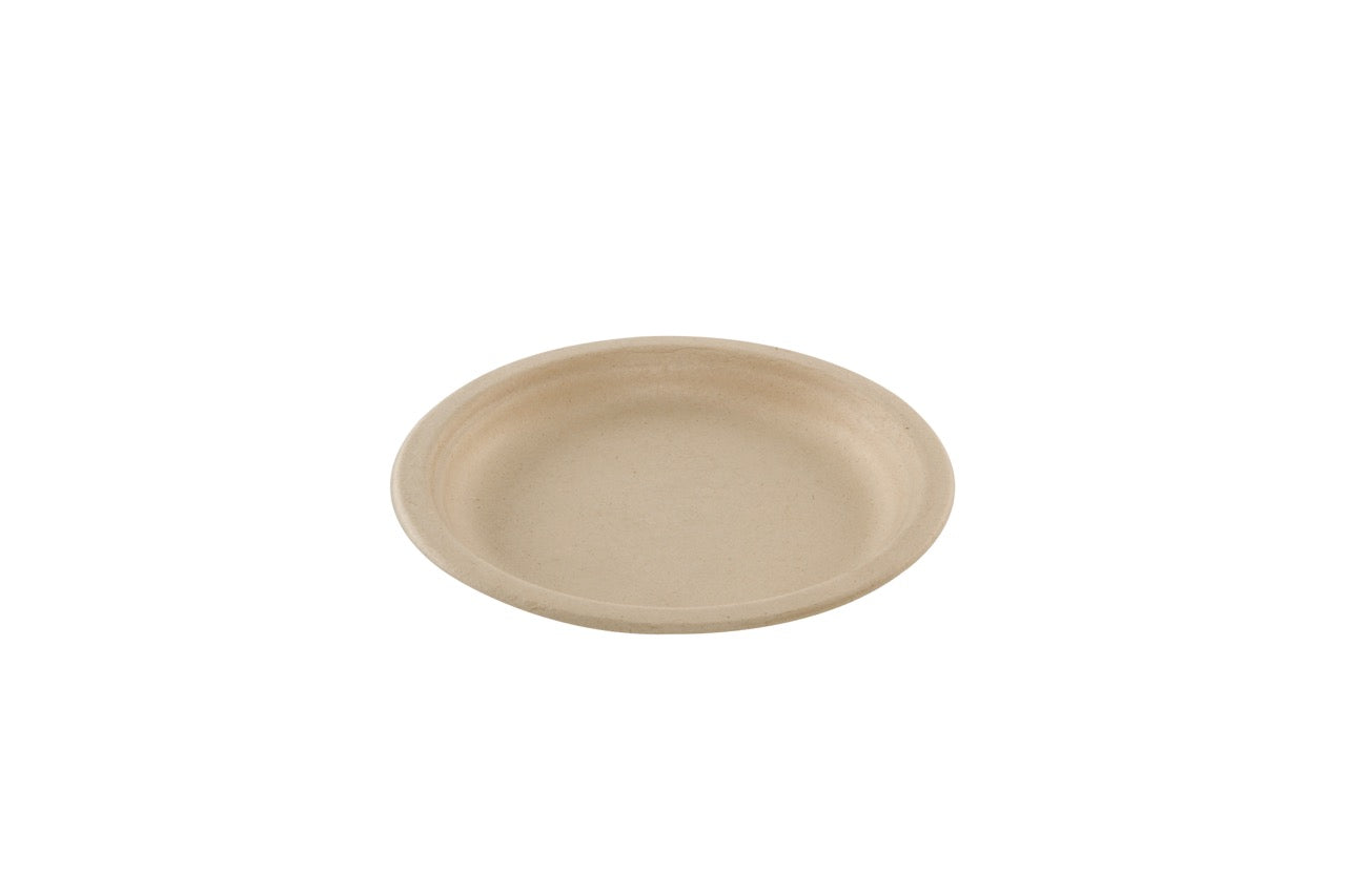 Assiette ronde crème en canne à sucre Ø 17 cm - 800 unités