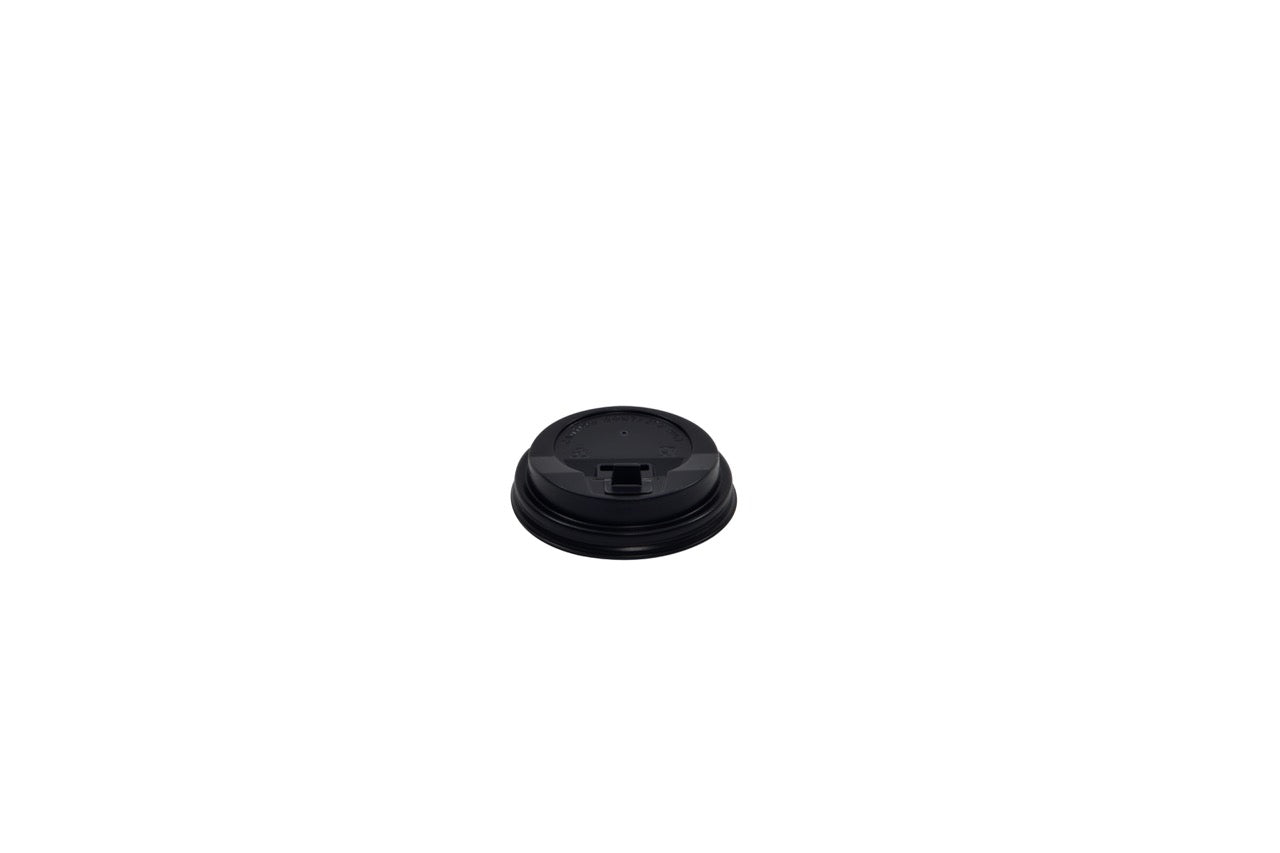 Couvercle en PS noir pour gobelet 120 ml - 1000 unités