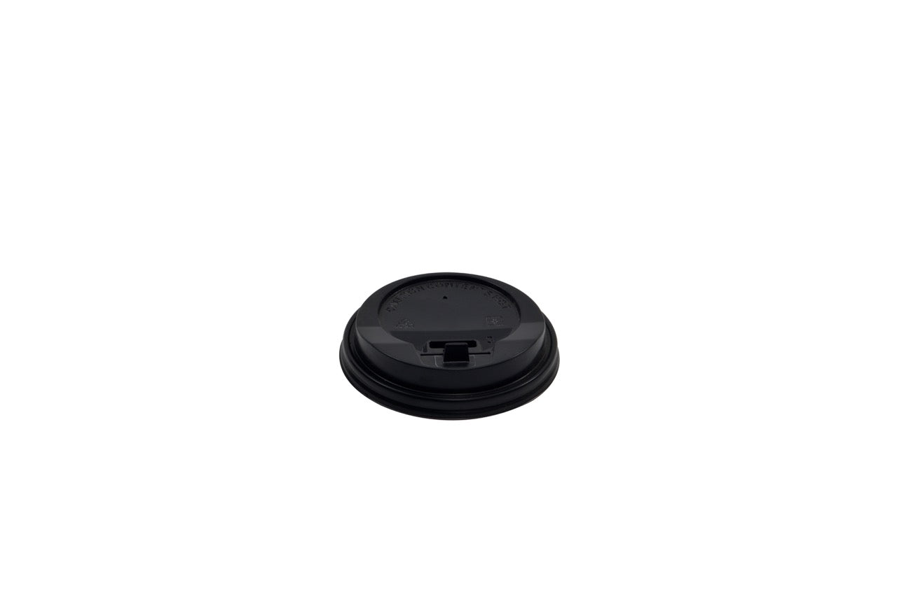 Couvercle en PS noir pour gobelet 360 / 480 ml - 1000 unités