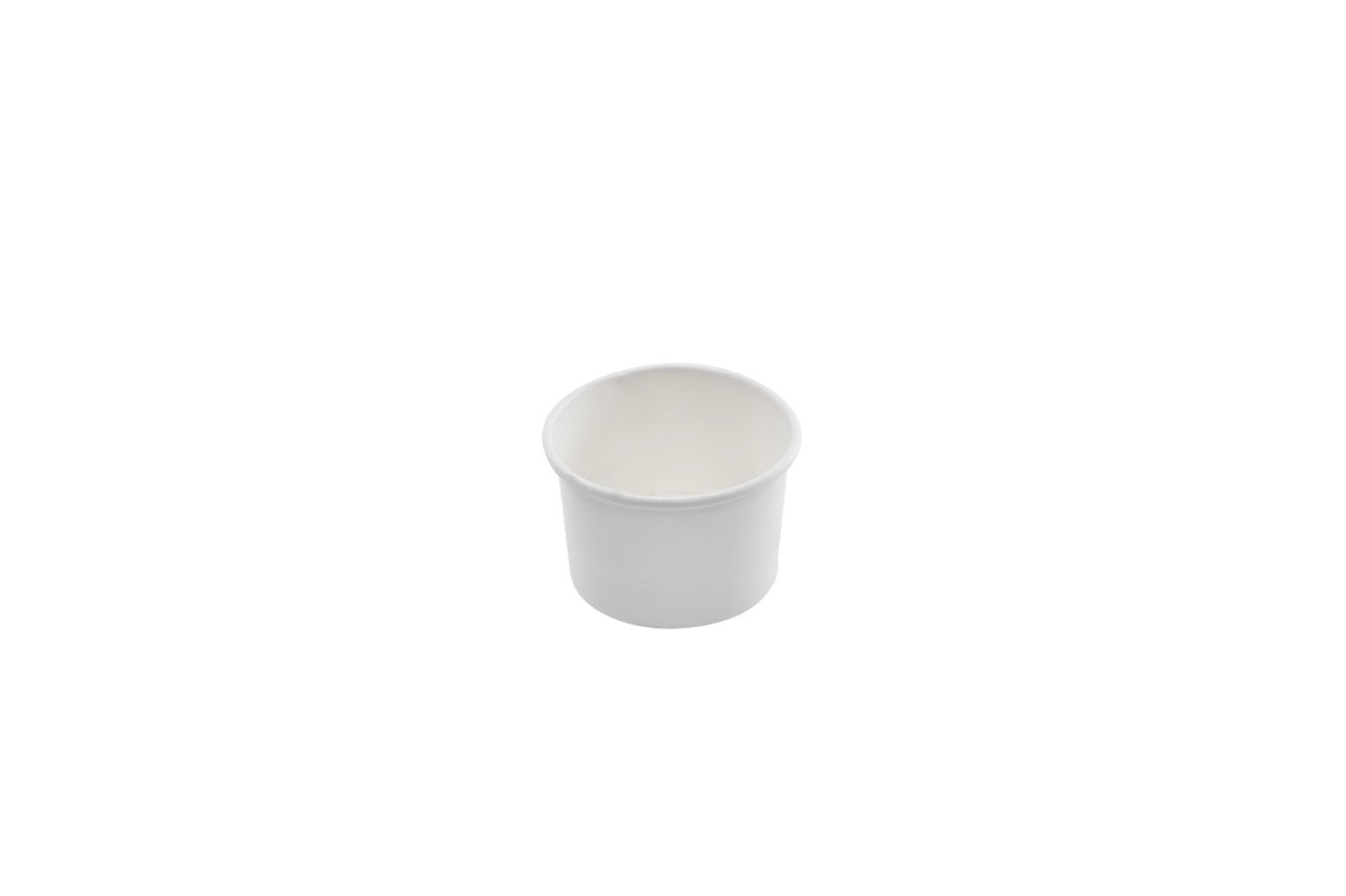 Pot à glace en carton blanc 120 ml - 1000 unités
