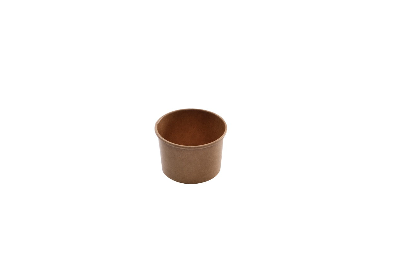 Pot à glace en carton kraft 90 ml - 1000 unités