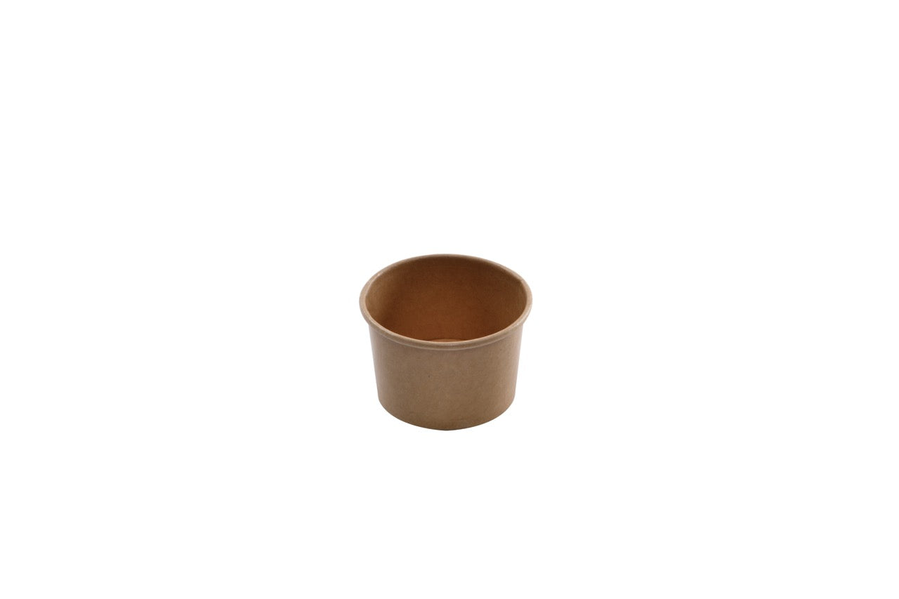 Pot à glace en carton kraft 120 ml - 1000 unités